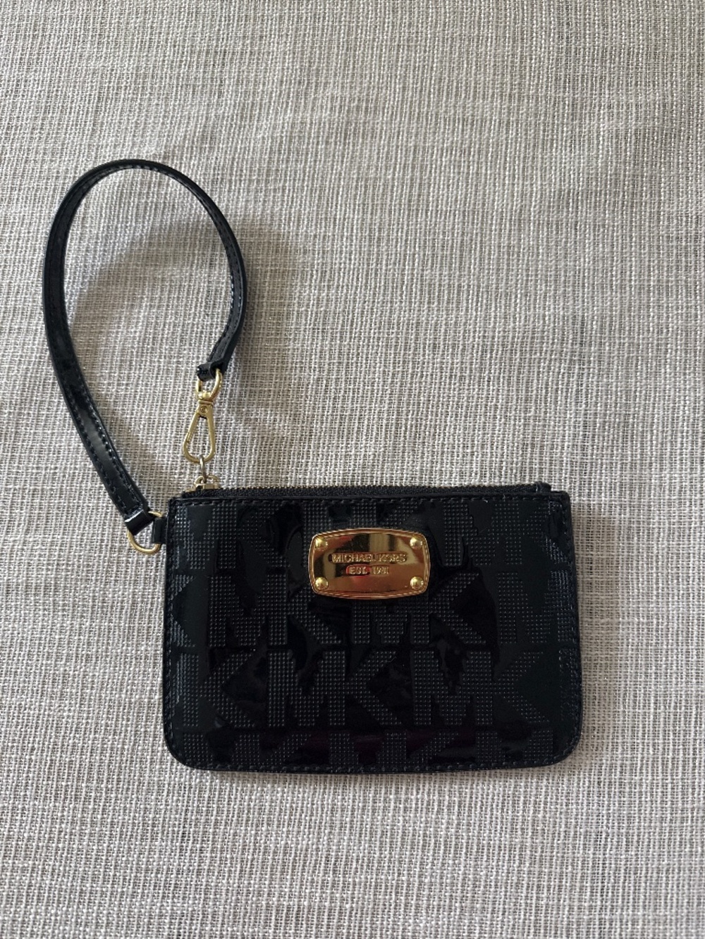 Michael Kors black wristlet